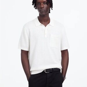 Pointelle Stitch Sweater Polo